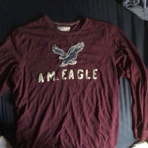 Red long sleeve AE shirt